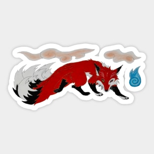 Kitsune Makka Sticker